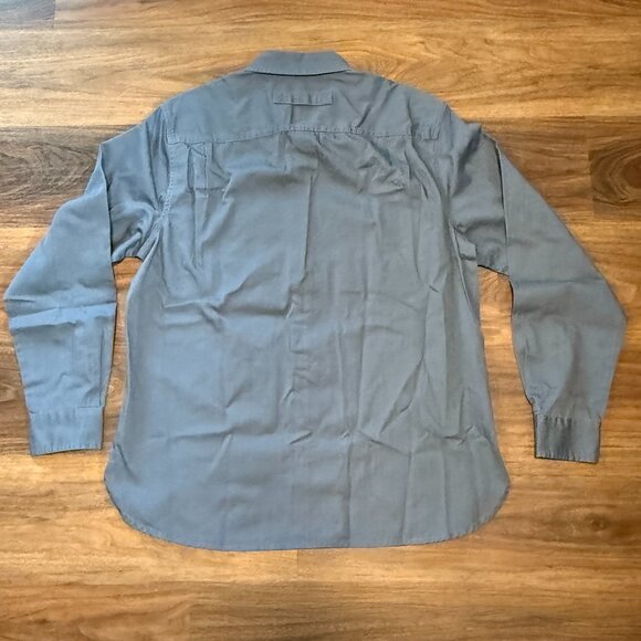 Frye and Co. Shirt Men’s L Blue Bering Sea Workshirt Button Long Sleeve Casual - Picture 5 of 6